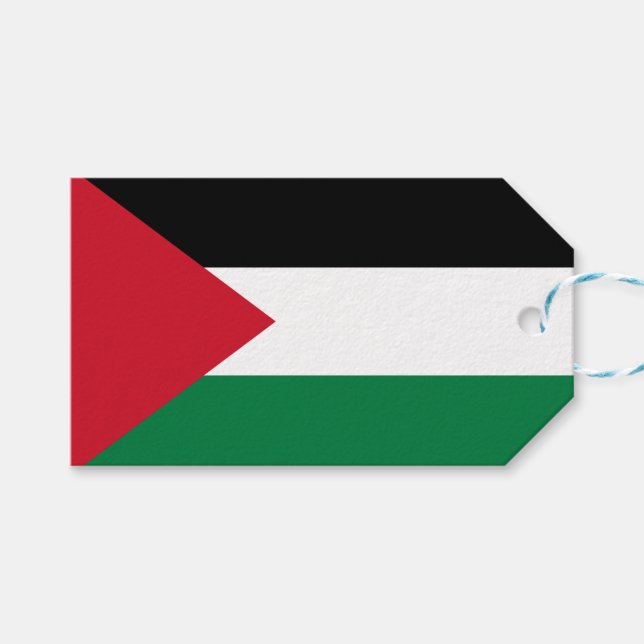 Palästinensische Flagge Geschenkanhänger (Vorderseite (Horizontal))