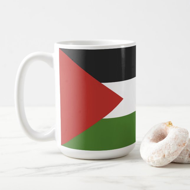 Palästinensische Flagge Kaffeetasse (Mit Donut)