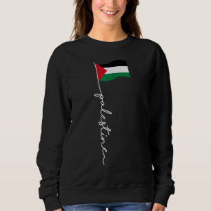 Palästinensische Flagge mit palästinensischem Name Sweatshirt
