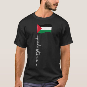 Palästinensische Flagge mit palästinensischem Name T-Shirt