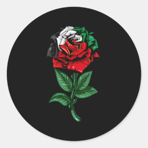 Palästinensische Flagge Pelestinian Runder Aufkleber