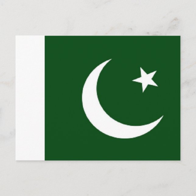 Palästinensische Flagge Postkarte (Vorderseite)