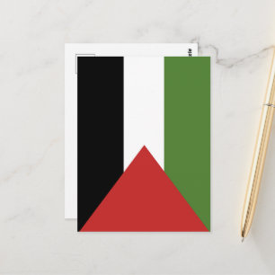 Palästinensische Flagge Postkarte