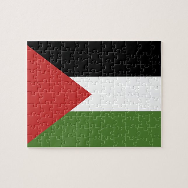 Palästinensische Flagge Puzzle (Horizontal)