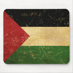 Palästinensische Flagge Vintage Grunge Mousepad