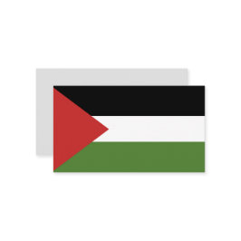 Palästinensische Flagge Visitenkarte
