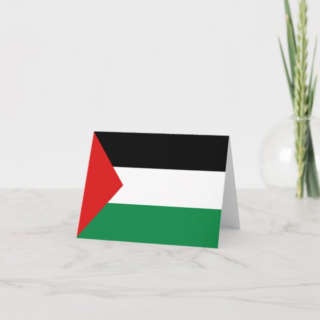 Palästinensische Flaggennotecard Karte (Vorderseite)