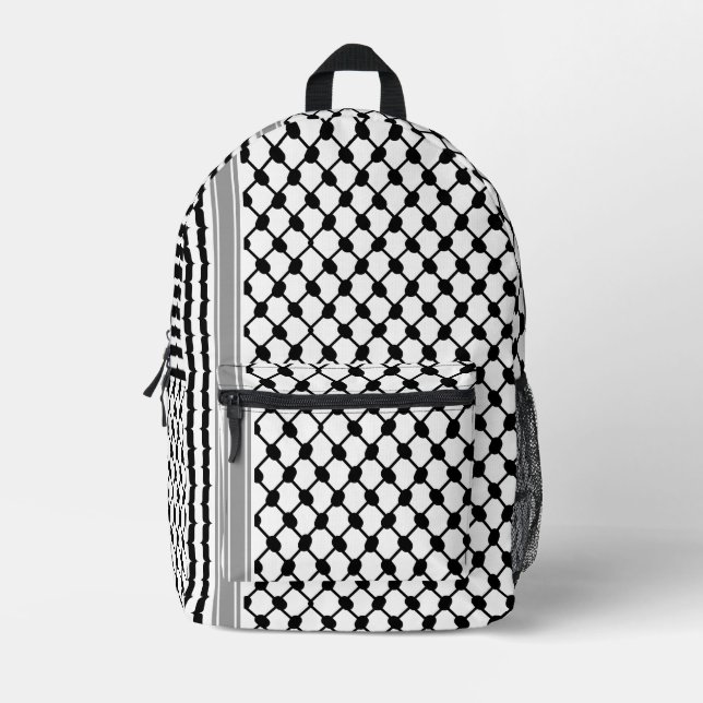 Palästinensische Hatta Keffiyeh Kufiya Folk (2 Mus Bedruckter Rucksack (Vorderseite)