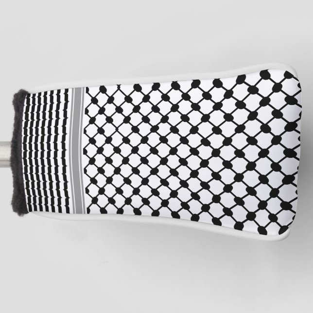 Palästinensische Hatta Keffiyeh Kufiya Folk (2 Mus Golf Headcover (Vorderseite)