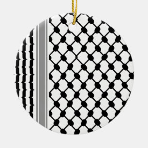 Palästinensische Hatta Keffiyeh Kufiya Folk (2 Mus Keramik Ornament
