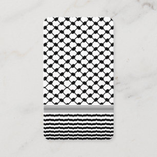 Palästinensische Hatta Keffiyeh Kufiya Folk (2 Mus Visitenkarte