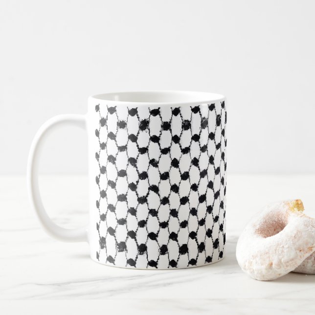 Palästinensische Hatta Kufeyye Anpassbare Kaffee-T Kaffeetasse (Mit Donut)