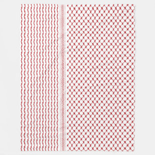 Palästinensische Hatta Kufiya Traditionelles Muste Fleecedecke