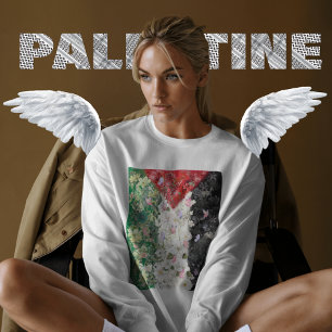Palästinensische Karte für die Region Floral - Fre Sweatshirt