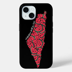 Palästinensische Karte mit Watermelonen   freie Pa Case-Mate iPhone Hülle