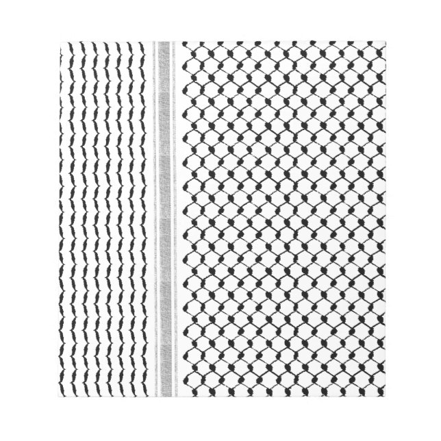 Palästinensische Kufiya-Zoll Notizblock (Vorderseite)