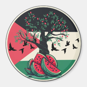 palästinensische Kultur Palästina Wassermelone Oli Magnet