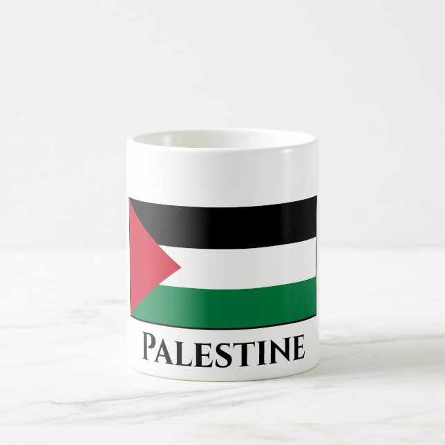Palästinensische (palästinensische) Flagge Kaffeetasse (Mittel)