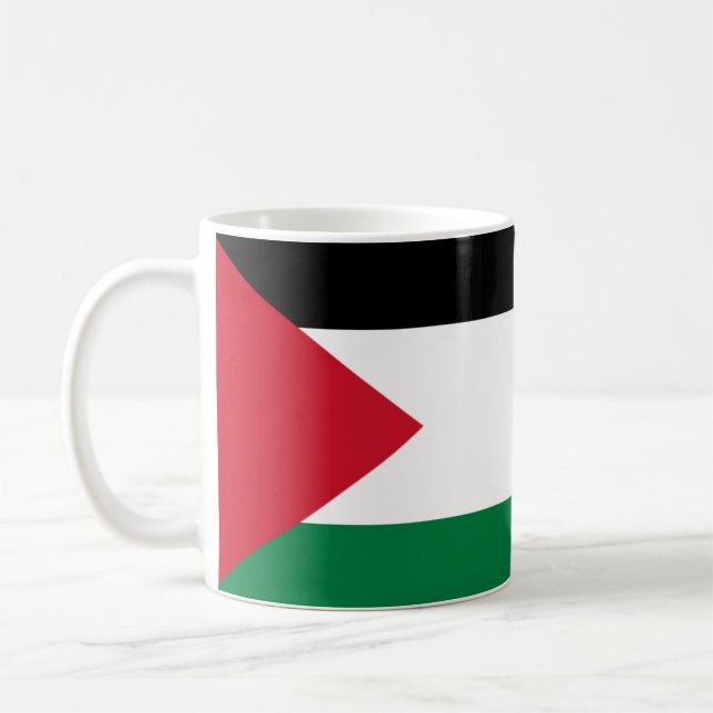 Palästinensische (palästinensische) Flagge Kaffeetasse (Links)