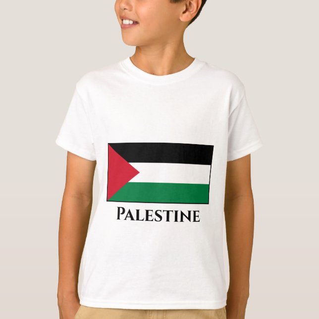 Palästinensische (palästinensische) Flagge T-Shirt (Vorderseite)