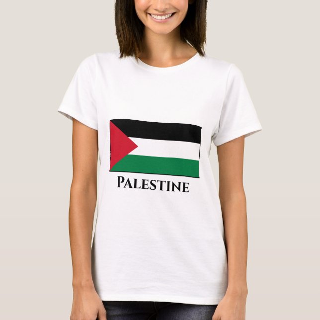 Palästinensische (palästinensische) Flagge T-Shirt (Vorderseite)