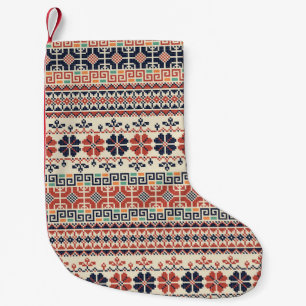 Palästinensische Stickerei Motif: Traditionelle Sc Kleiner Weihnachtsstrumpf
