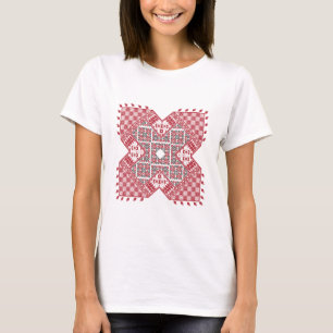Palästinensische Stickerei Muster T-Shirt