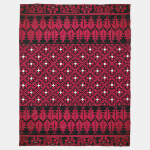 Palästinensische Stickerei Tatreez gedrucktes Desi Fleecedecke