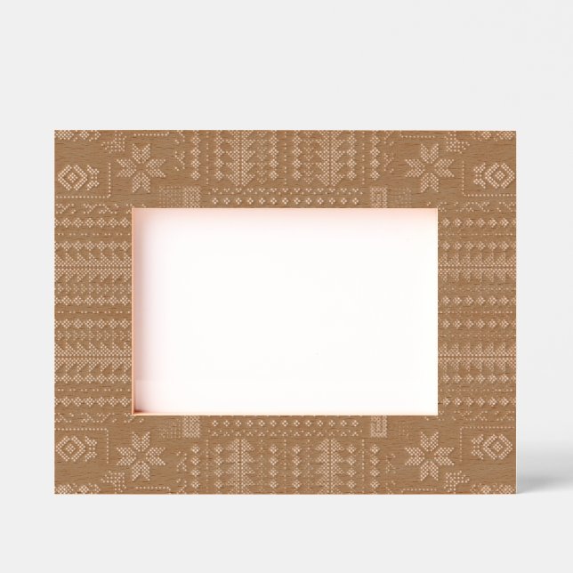 Palästinensische Stickerei Tatreez rot grün 5 Must Geätzte Rahmen (Vorderseite)