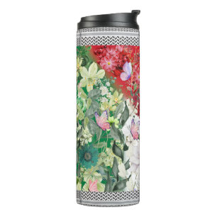 Palästinensische Tasse mit floraler Karte