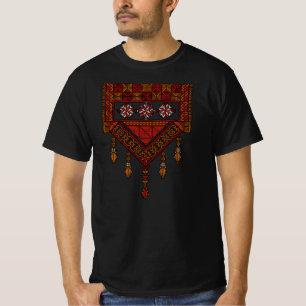Palästinensische Tatreez Embroidery   Palästinafos T-Shirt