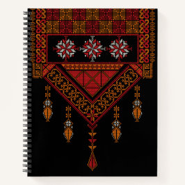 Palästinensische Tatreez Embroidery |Palestinkunst Notizbuch