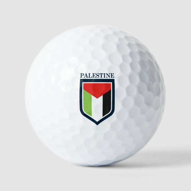 Palästinensische und palästinensische Flagge Golfball (Vorderseite)