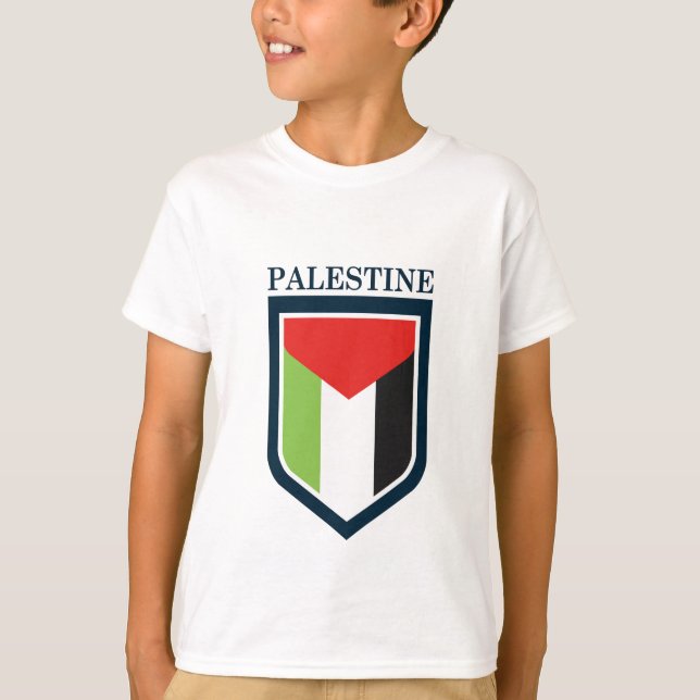 Palästinensische und palästinensische Flagge T-Shirt (Vorderseite)