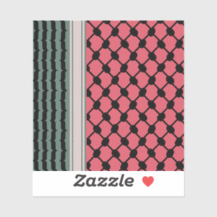 Palästinensische Wassermelone Hatta Keffiyeh Kufiy Aufkleber