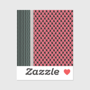 Palästinensische Wassermelone Hatta Keffiyeh Kufiy Aufkleber