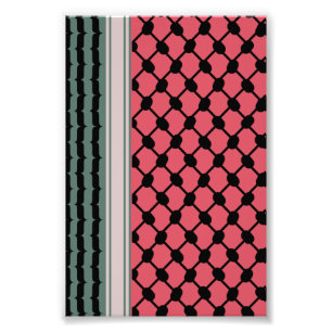 Palästinensische Wassermelone Hatta Keffiyeh Kufiy Fotodruck