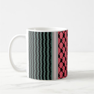 Palästinensische Wassermelone Hatta Keffiyeh Kufiy Kaffeetasse
