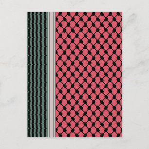 Palästinensische Wassermelone Hatta Keffiyeh Kufiy Postkarte