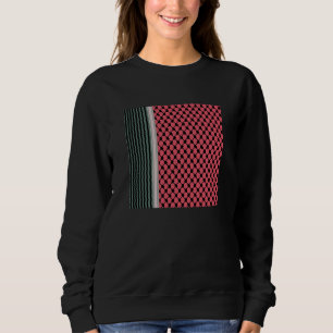 Palästinensische Wassermelone Hatta Keffiyeh Kufiy Sweatshirt
