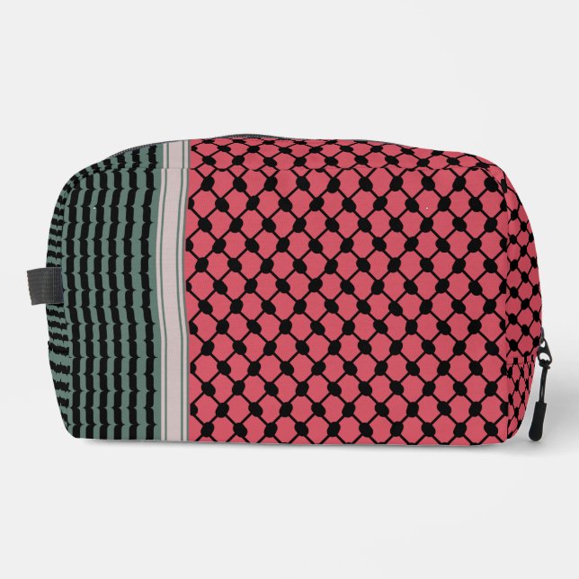 Palästinensische Wassermelone Hatta Keffiyeh Kufiy Waschbeutel (Vorderseite)