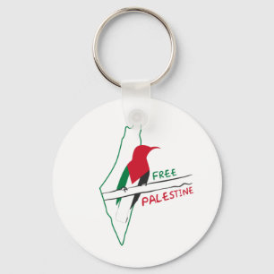 Palästinensischer Flaggenvogel Schlüsselanhänger
