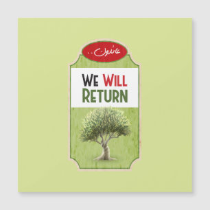 Palästinensischer Olivenbaum: "Wir werden zurückke Magnetkarte