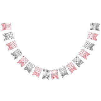 Palästinensischer Schwarz & Roter Keffiyeh Wimpelkette