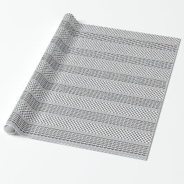 Palästinensischer Schwarz-Weiß-Keffiyeh Geschenkpapier