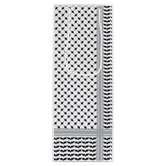 Palästinensischer Schwarz-Weiß-Keffiyeh Geschenktüte Für Weinflaschen