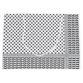 Palästinensischer Schwarz-Weiß-Keffiyeh Große Geschenktüte