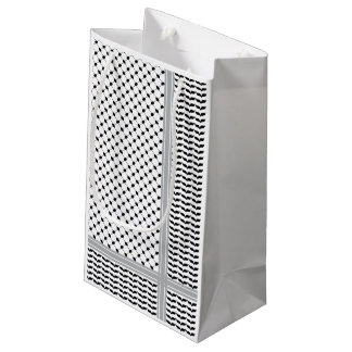 Palästinensischer Schwarz-Weiß-Keffiyeh Kleine Geschenktüte