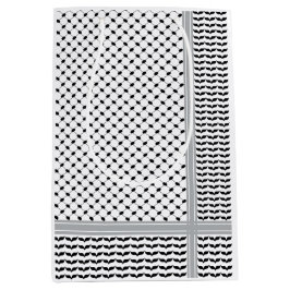 Palästinensischer Schwarz-Weiß-Keffiyeh Mittlere Geschenktüte