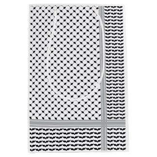 Palästinensischer Schwarz-Weiß-Keffiyeh Mittlere Geschenktüte
